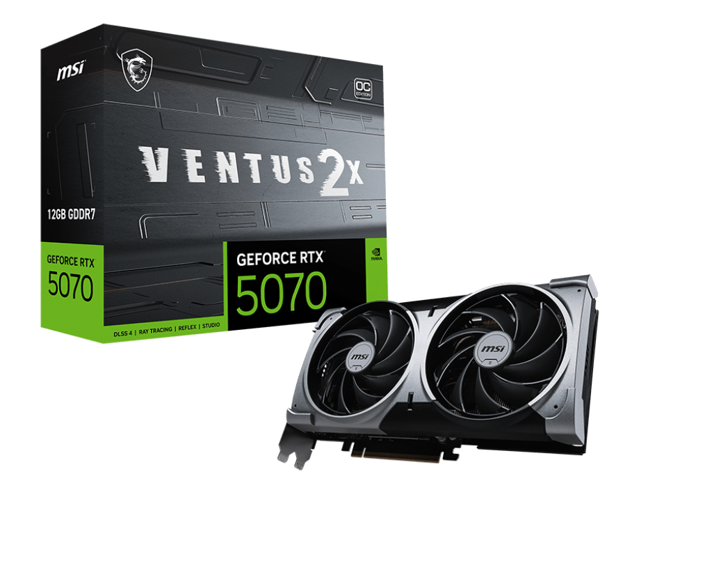 GeForce RTX 5070 12G VENTUS 2X OC GeForce RTX 5070 12G VENTUS 2X OC